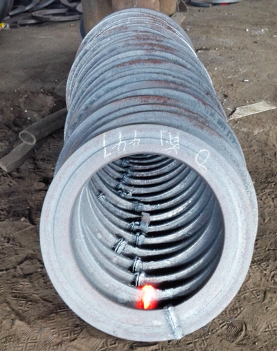 安嘉法蘭閃光對焊機華陽重工機械現場案例