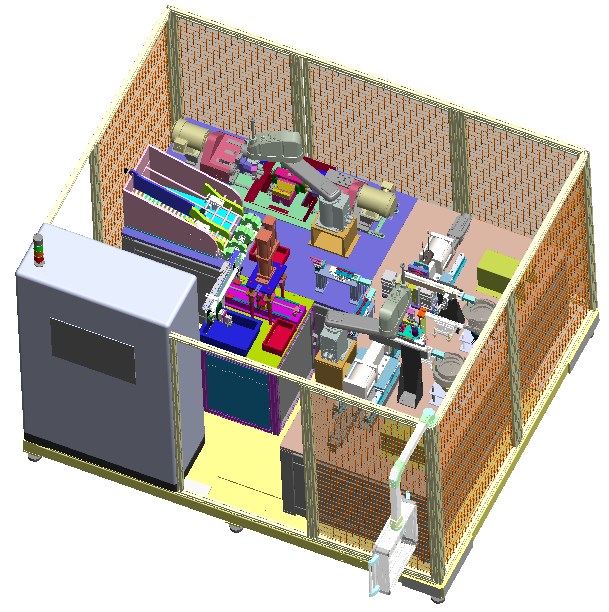 汽車穩定連桿點焊機器人工作站