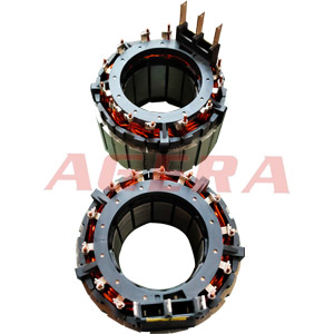 馬達轉子漆包線引腳點焊