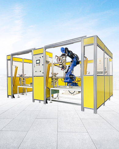 空調底板機器人點焊工作站