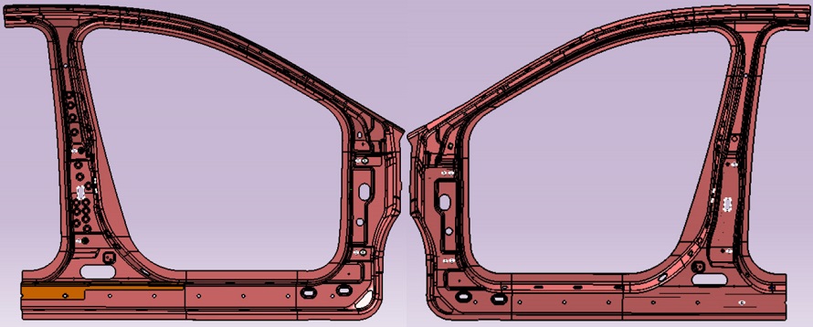 一體成形門環樣件
