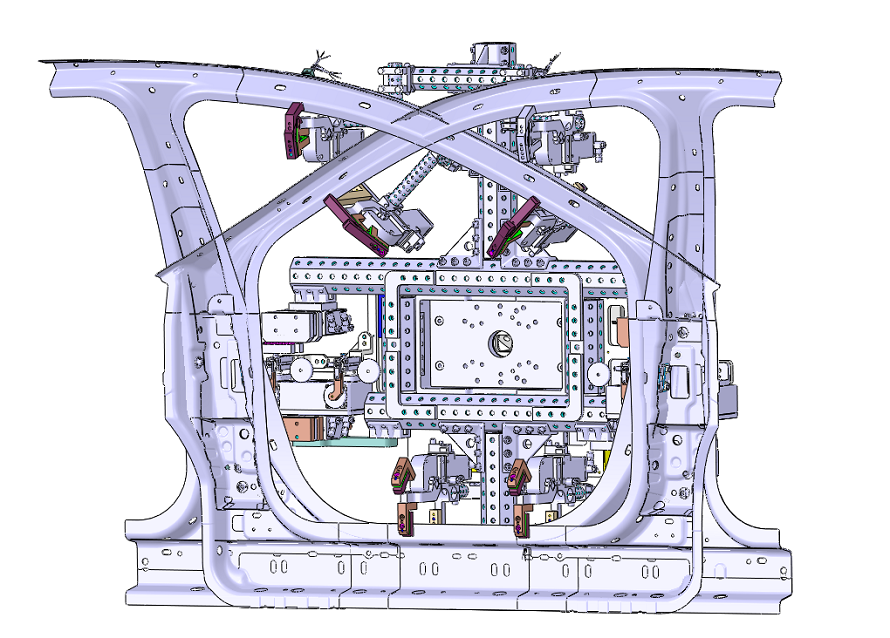 一體成形門環凸焊機上料工位