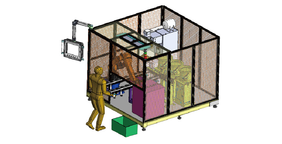 汽車配件全自動機器人焊接系統